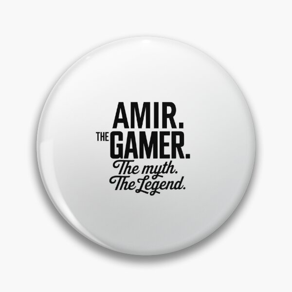 Item preview, Amir The Gamer The Myth The Legend Amir Name - Funny Gamer Quote design designed and sold by Oussinc.