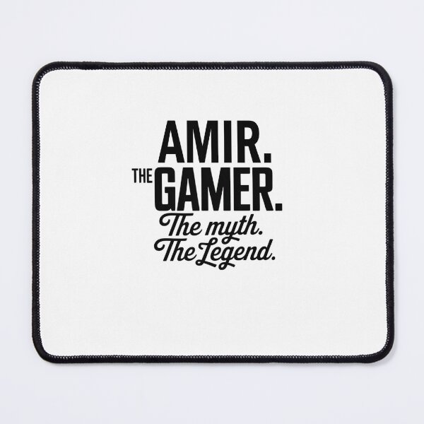 Item preview, Amir The Gamer The Myth The Legend Amir Name - Funny Gamer Quote design designed and sold by Oussinc.