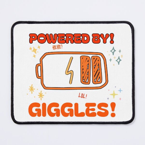 Item preview, POWERED BY GIGGLES! designed and sold by Gigglewears.