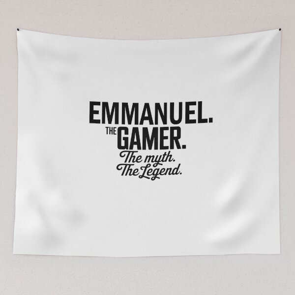 Item preview, Emmanuel The Gamer The Myth The Legend Emmanuel Name - Funny Gamer Quote design designed and sold by Oussinc.