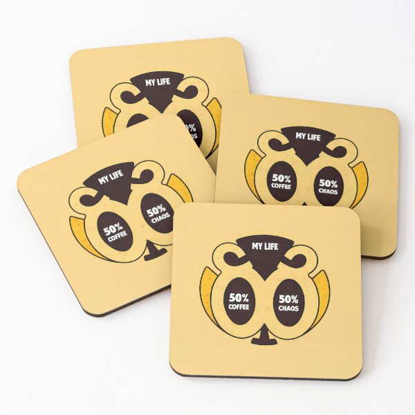Item preview, Coffee Chaos Typography Creative Motifs Vibrant Designs Colors designed and sold by ART ATTACK ZONE.