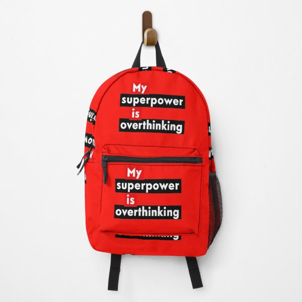 Item preview, Superpower Overthinking Typography Creative Motifs Vibrant Designs Colors designed and sold by ART ATTACK ZONE.
