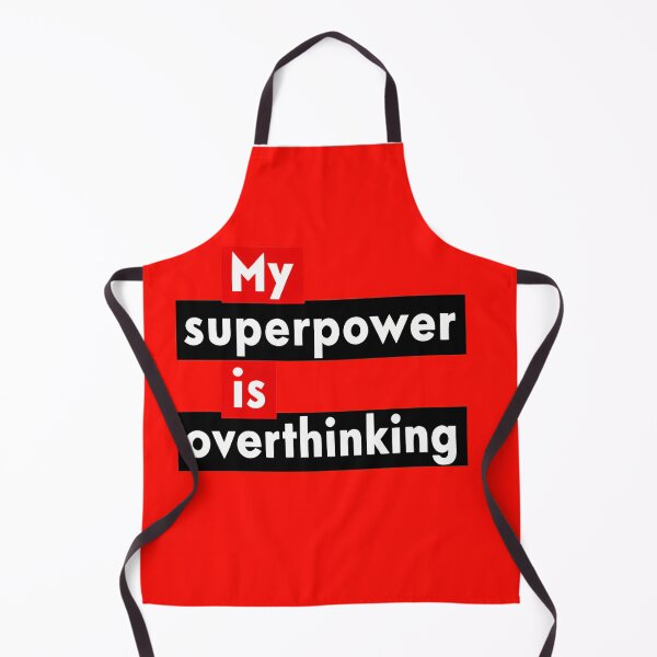 Item preview, Superpower Overthinking Typography Creative Motifs Vibrant Designs Colors designed and sold by ART ATTACK ZONE.