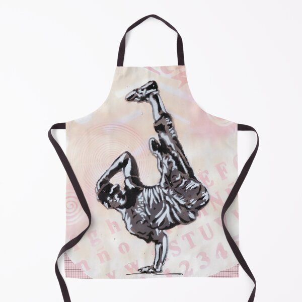 Item preview, B-Boy in a "freeze" position, breakdance act designed and sold by marysfarbklecks.