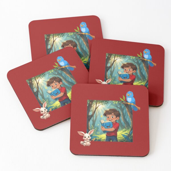 Item preview, Nature’s Little Friend. A Boy with His Pets in Peaceful Greenery designed and sold by SolenyaStudio.