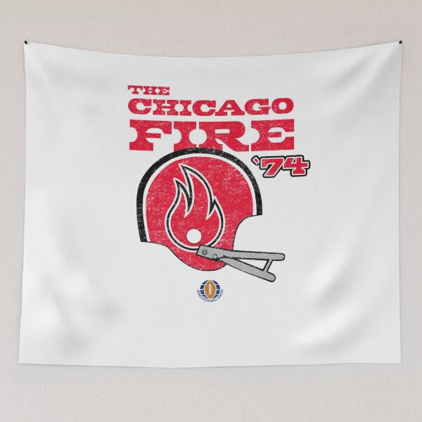 Item preview, Distressed Chicago Fire Helmet Chicago Football  designed and sold by be-njo.