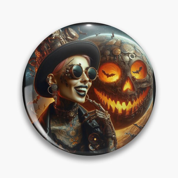 Artikelvorschau, Steampunk Gothic Halloween Kybernetische Hexe entworfen und verkauft von Voodoo Store Paranormal Collections.