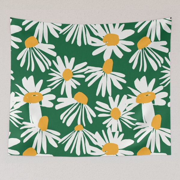 Item preview, Wild Daisy — White & Orange Floral Seamless Pattern designed and sold by NicolaZhukov.