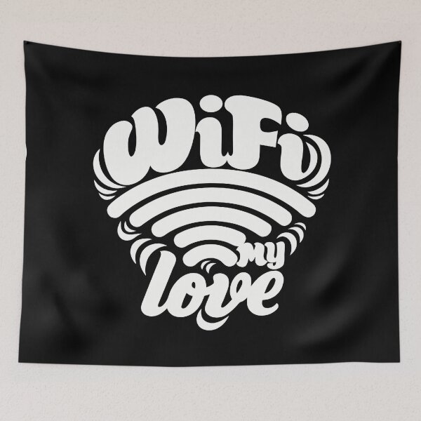 Item preview, WIFI my LOVE Creative Motifs Vibrant Designs Colors designed and sold by ART ATTACK ZONE.
