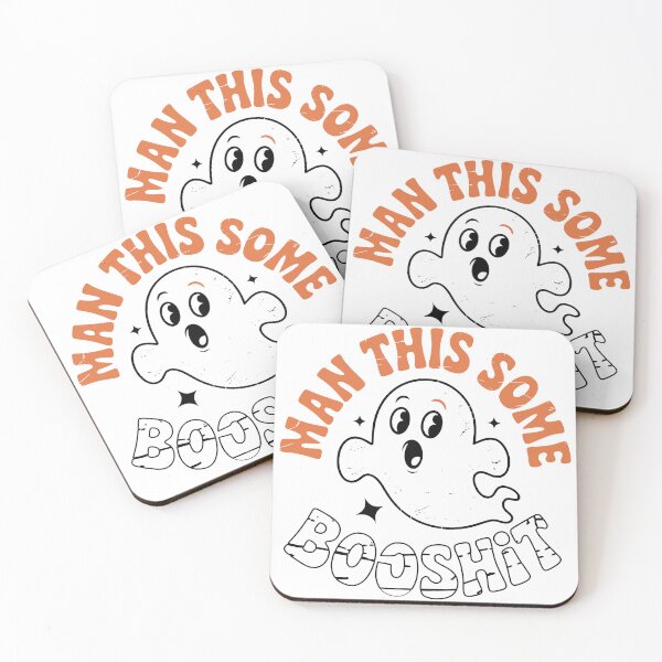 Item preview, Man This Some Booshit - Funny Halloween Ghost T-Shirt & Party Apparel designed and sold by 3ac-Arts.