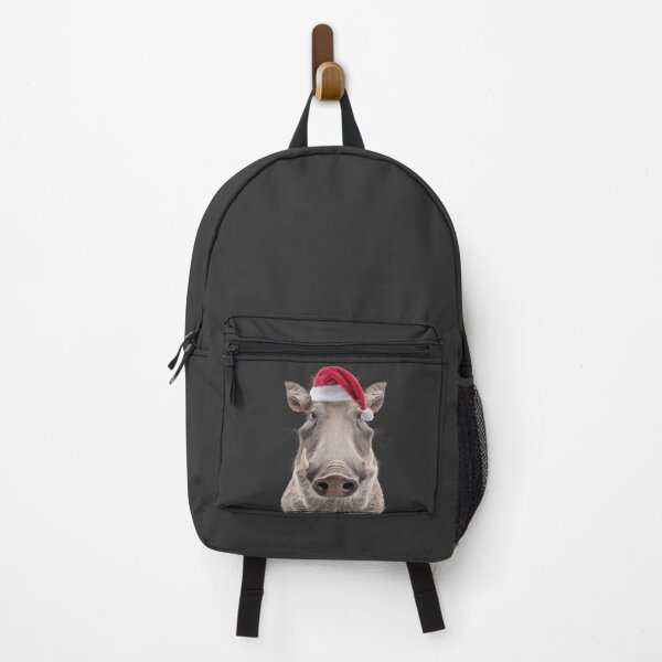 Item preview, Warthog with Christmas Hat – Festive Warthog Xmas Design designed and sold by LazyOwlStore.