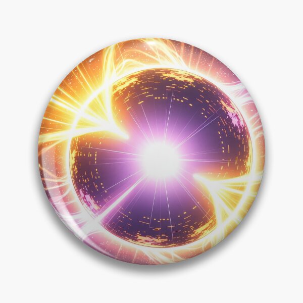 Item preview, Glowing Cosmic Sphere with Purple Lightning and Golden Energy Beams in a Vibrant Galactic Space Explosion designed and sold by Mimoshi ⭐⭐⭐⭐⭐.