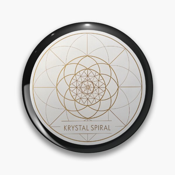 Item preview, Golden Ratio Krystal Spiral — Sacred Geometry Mandala  in Minimal Gold Design designed and sold by VividOrganica.