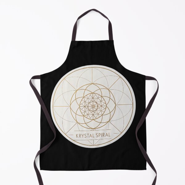 Item preview, Golden Ratio Krystal Spiral — Sacred Geometry Mandala in Minimal Gold Design designed and sold by VividOrganica.