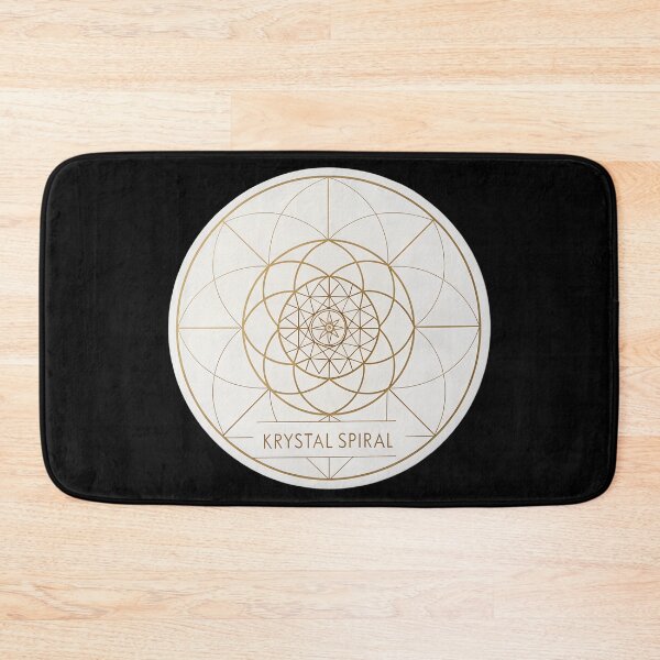 Item preview, Golden Ratio Krystal Spiral — Sacred Geometry Mandala  in Minimal Gold Design designed and sold by VividOrganica.