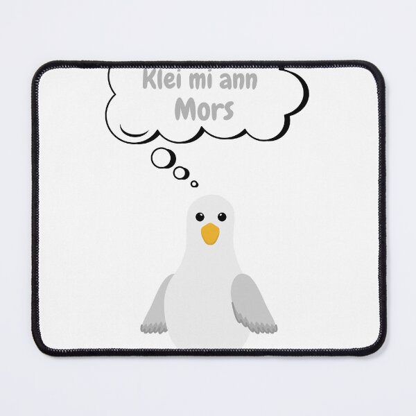 Item preview, Low German Seagull – “Klei mi ann Mors” Funny Coastal Design designed and sold by Fies-und-Fein.
