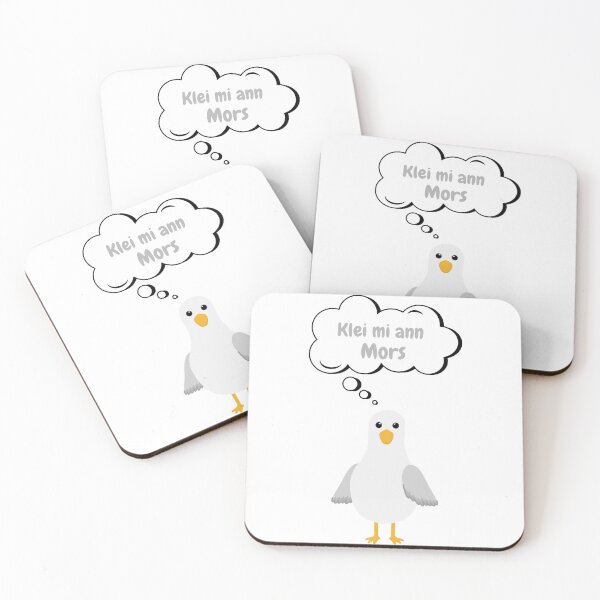 Item preview, Low German Seagull – “Klei mi ann Mors” Funny Coastal Design designed and sold by Fies-und-Fein.