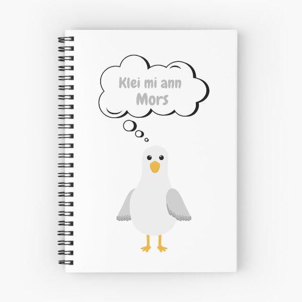 Item preview, Low German Seagull – “Klei mi ann Mors” Funny Coastal Design designed and sold by Fies-und-Fein.