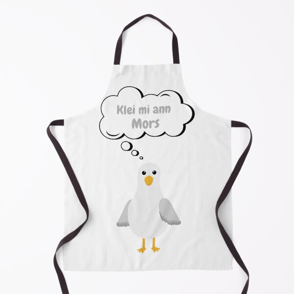 Item preview, Low German Seagull – “Klei mi ann Mors” Funny Coastal Design designed and sold by Fies-und-Fein.