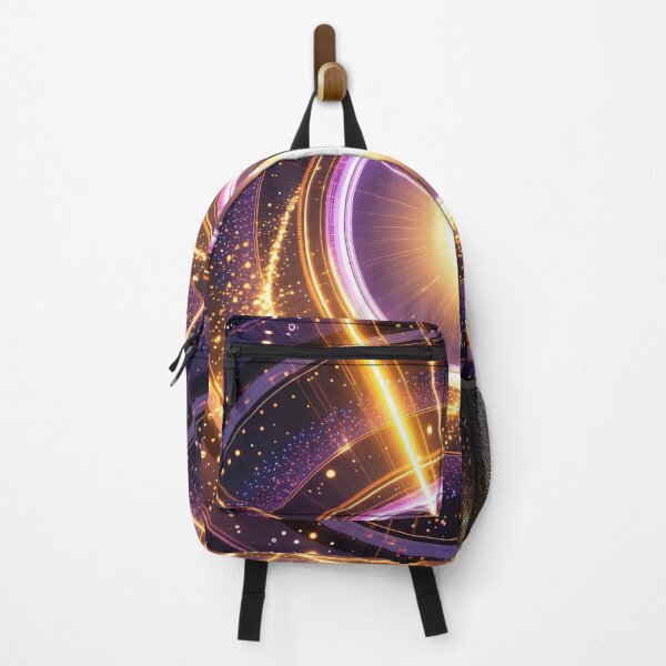 Item preview, Radiant Cosmic Portal with Golden Spiral Light, Purple Rings, and Glowing Stars in Deep Space Background designed and sold by Mimoshi ⭐⭐⭐⭐⭐.