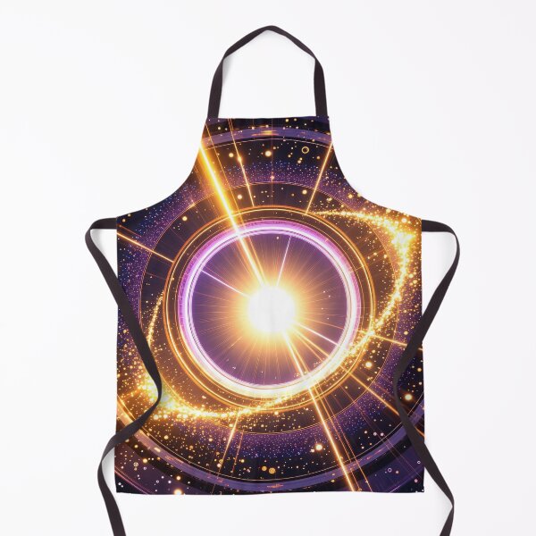 Item preview, Radiant Cosmic Portal with Golden Spiral Light, Purple Rings, and Glowing Stars in Deep Space Background designed and sold by Mimoshi ⭐⭐⭐⭐⭐.