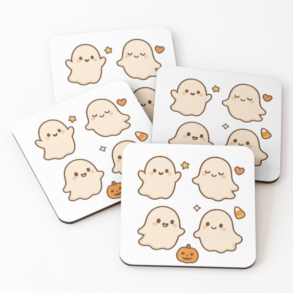 Item preview, Kawaii Halloween Cute Ghosts – Adorable Spooky Friends designed and sold by VeroChaos.