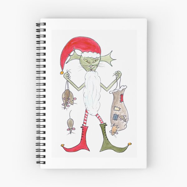 Item preview, Alien Santa Cat & Mice, Alien Weihnachtsmann-Katze & Mäuse designed and sold by Anke‘s Bazaar.