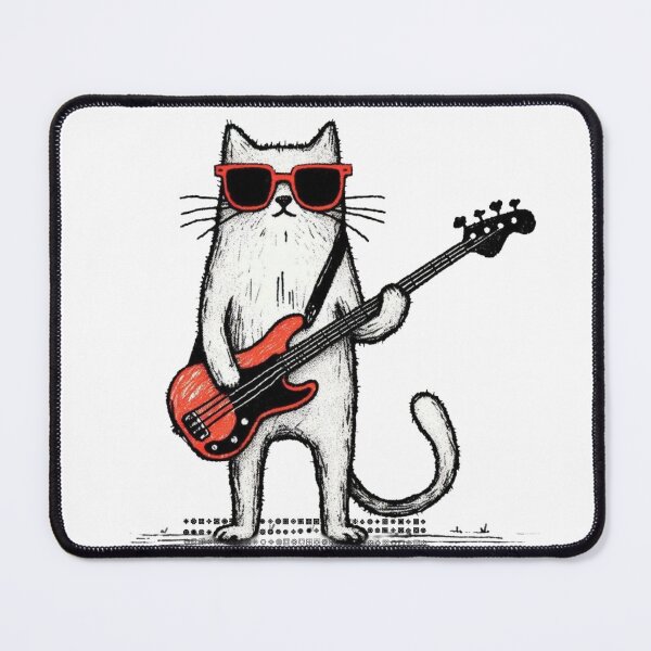 Item preview, Calm Cat Playing Guitar . designed and sold by Anime-Clothes1.
