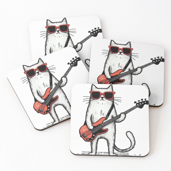 Item preview, Calm Cat Playing Guitar . designed and sold by Anime-Clothes1.