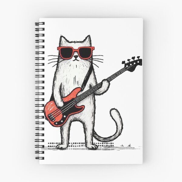 Item preview, Calm Cat Playing Guitar . designed and sold by Anime-Clothes1.