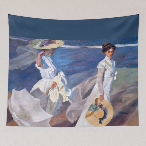 Item preview, Two Women Strolling on the Beach - Joaquin Sorolla designed and sold by Jon-Baran.