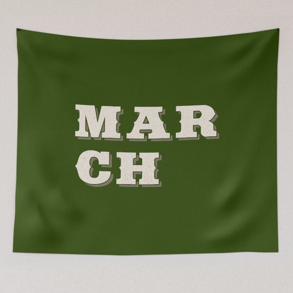 Item preview, Vintage March Western Typography Design designed and sold by trepiu.