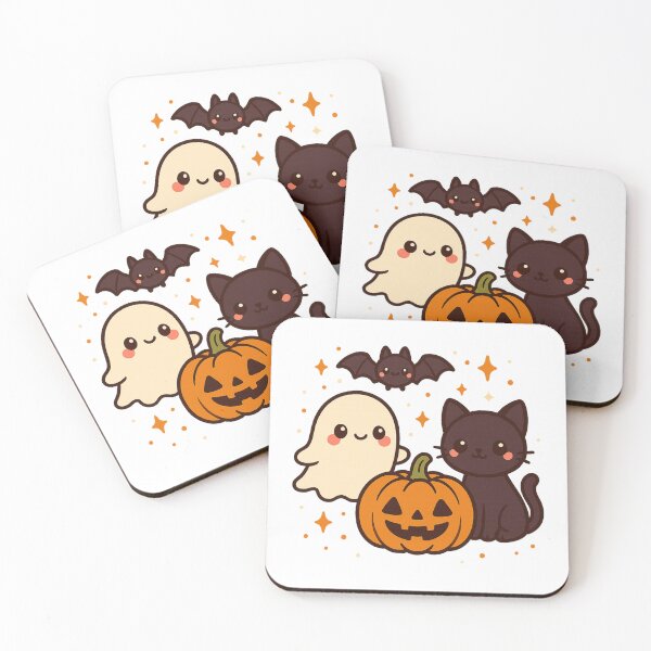 Item preview, Kawaii Halloween Cute Ghosts – Adorable Spooky Friends designed and sold by VeroChaos.