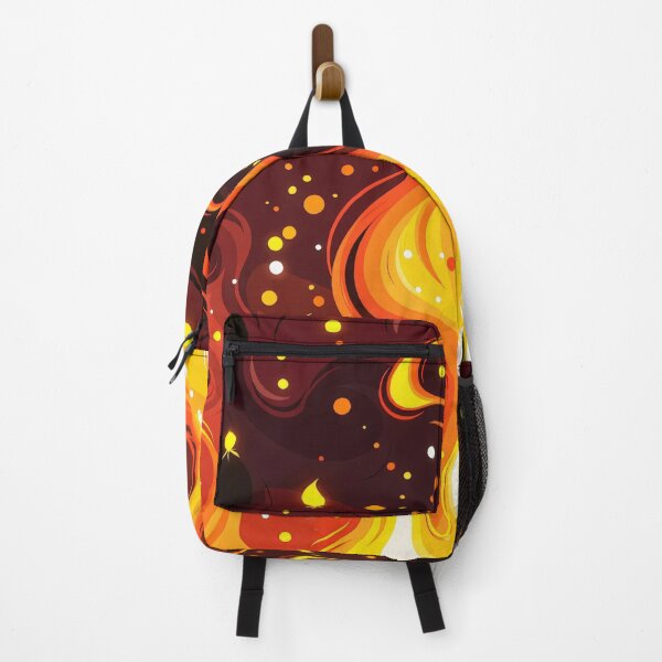 Item preview, Vivid Dancing Flames with Glowing Sparks and Smoke Swirls in a Fiery Nighttime Inferno Illustration designed and sold by Mimoshi ⭐⭐⭐⭐⭐.
