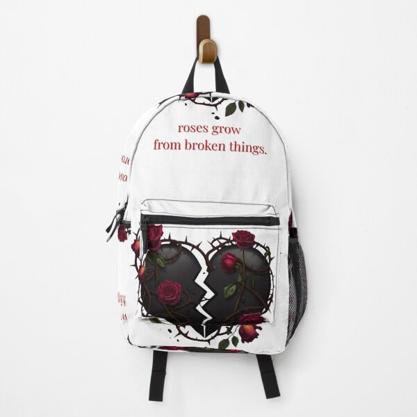 Item preview, Gothic Heart "Roses grow from broken things" | Dark Poetic Romance Art designed and sold by EnigmaticGoth.