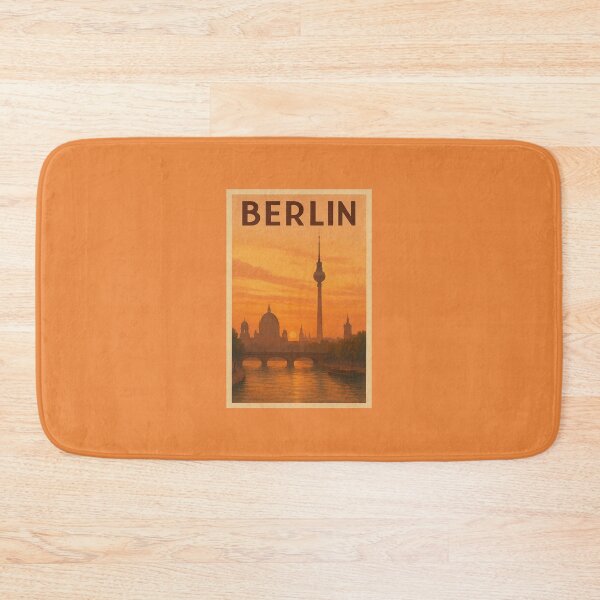 Item preview, Berlin Germany Travel Art – Berlin Cathedral and TV Tower Sunset Souvenir designed and sold by Annika Shurafa.
