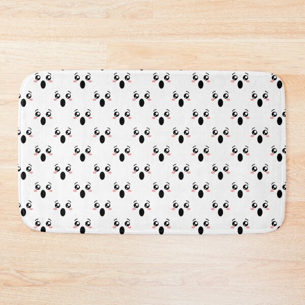 Item preview, Cute kawaii blushing surprised face pattern designed and sold by BlushyPrint.