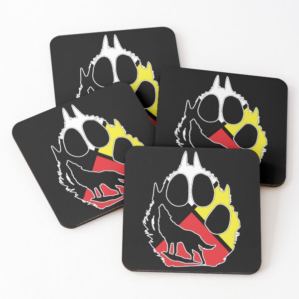 Item preview, Native Ameican Wolf - Medicine Wheel  	 designed and sold by qldeyphds24.