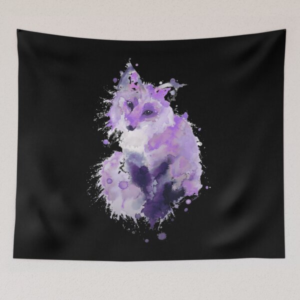 Item preview, Pastel Purple Watercolour Fox  	 designed and sold by xaqaukvvhxj8.