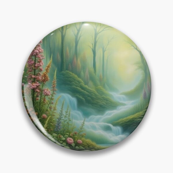 Item preview, Sunrise in the Forest Canvas Wall Art, Gift for Nature Fantasy Enthusiast designed and sold by Estelle Printworks.