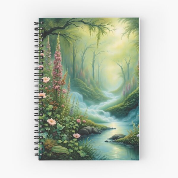 Item preview, Sunrise in the Forest Canvas Wall Art, Gift for Nature Fantasy Enthusiast designed and sold by Estelle Printworks.