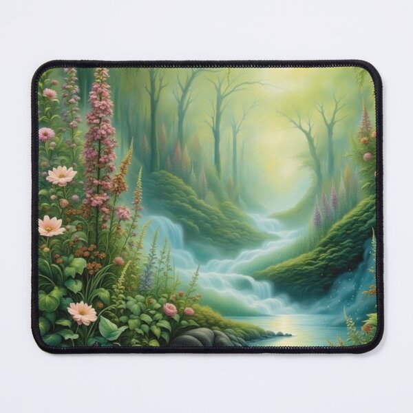 Item preview, Sunrise in the Forest Canvas Wall Art, Gift for Nature Fantasy Enthusiast designed and sold by Estelle Printworks.