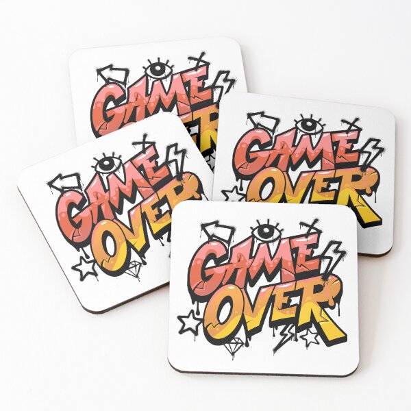 Item preview, Game Over Drip Neon Text designed and sold by yahyaart28.