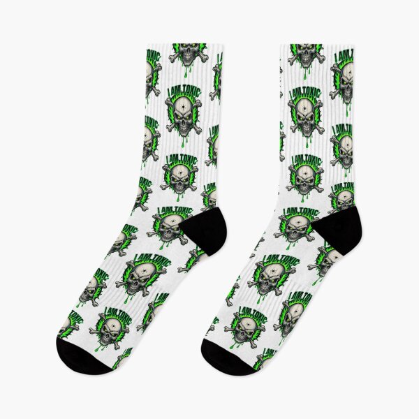 Item preview, I Am Toxic Skull Design – Green Flame Horror Art designed and sold by snoezelstudio.