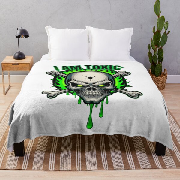 Item preview, I Am Toxic Skull Design – Green Flame Horror Art designed and sold by snoezelstudio.