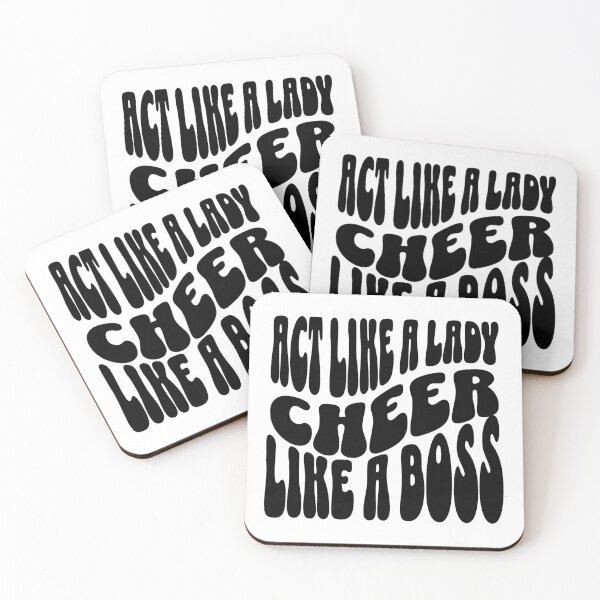 Item preview, Act Like A Lady Cheer Like A Boss designed and sold by FloraliteCo.