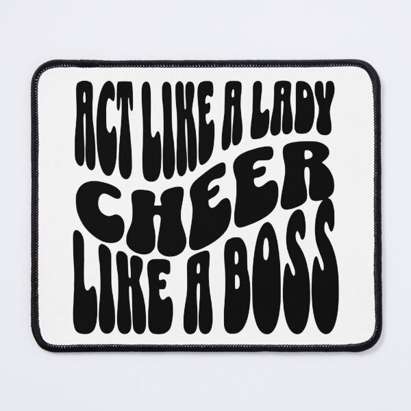 Item preview, Act Like A Lady Cheer Like A Boss designed and sold by FloraliteCo.
