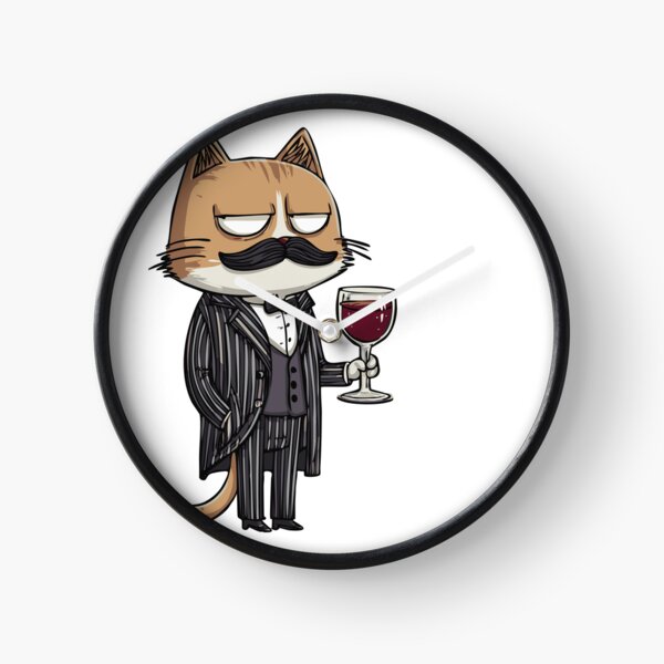 Item preview, Mafia Cat Art | Funny Cartoon Design in Suit with Wine | Gangster Cat Illustration designed and sold by idgafstudio.ch.