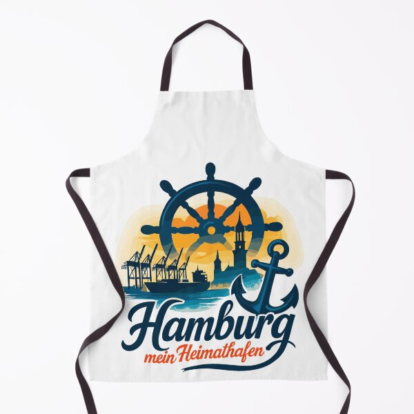 Item preview, Hamburg My Home Port City Silhouette Gift designed and sold by Pineapple-Tree.