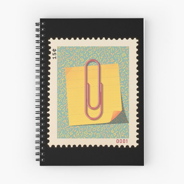 Item preview, Retro Paperclip Stamp – Minimalist Office Stationery Design designed and sold by Ivy-Triggs.